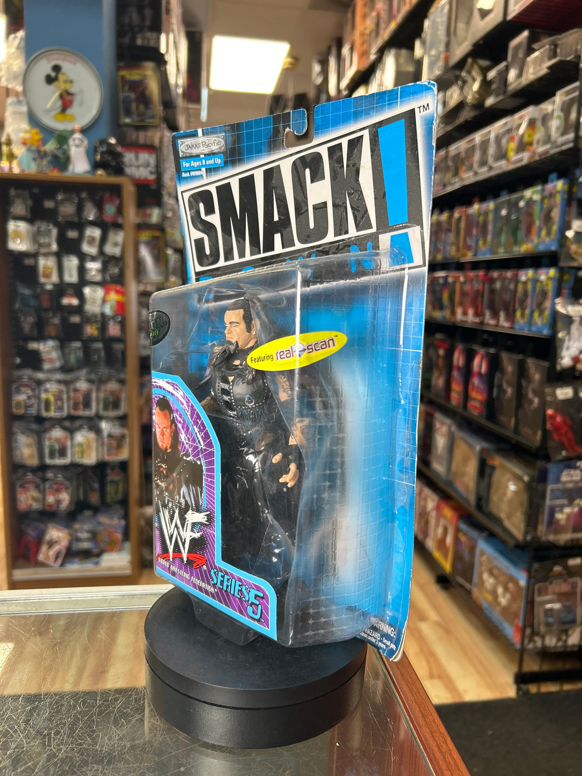Undertaker -Titan Tron Smackdown- (Vintage WWE, Jakks) **SEALED** product image 6, provided for visual reference and product