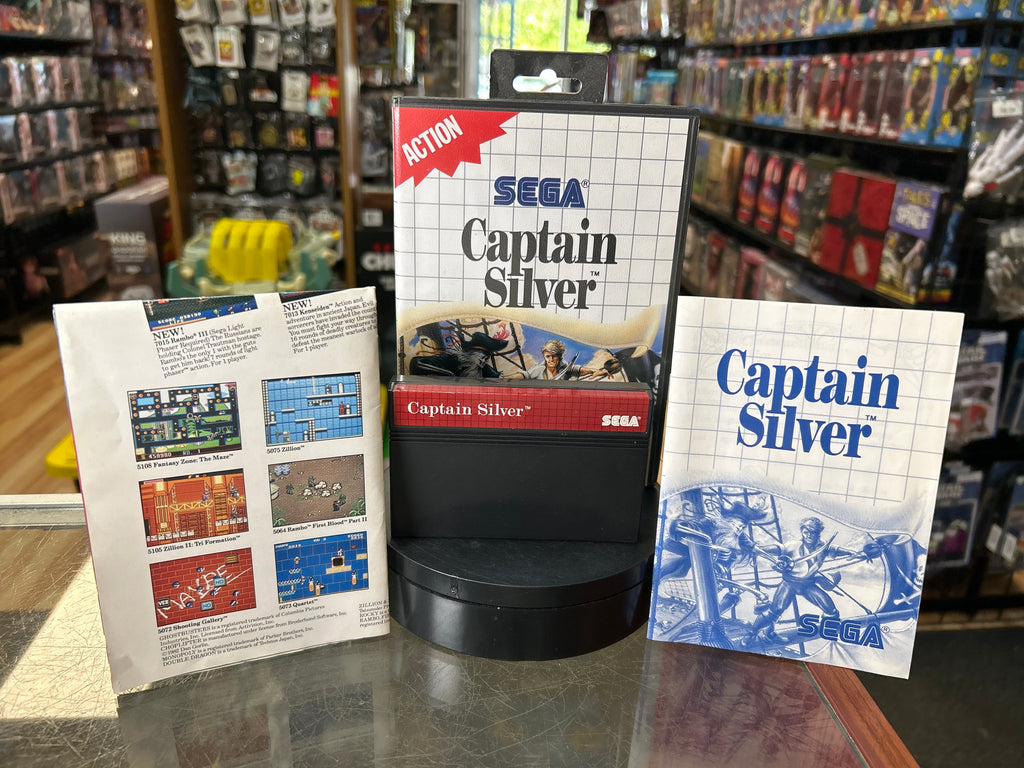 Captain Silver 0840 (SEGA Master System SMS, Video Games) **COMPLETE** product image 1, provided for visual reference and