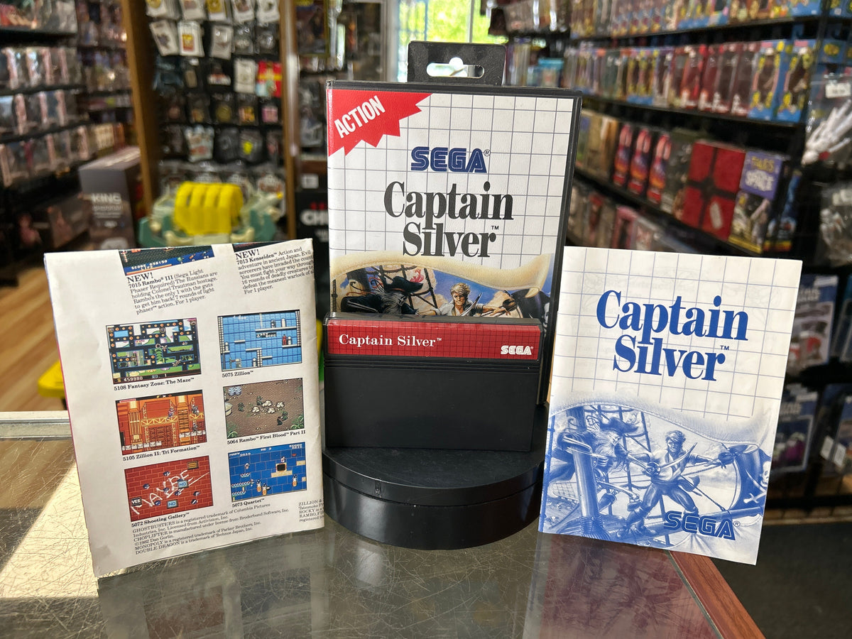 Captain Silver 0840 (SEGA Master System SMS, Video Games) **COMPLETE** product image 1, provided for visual reference and