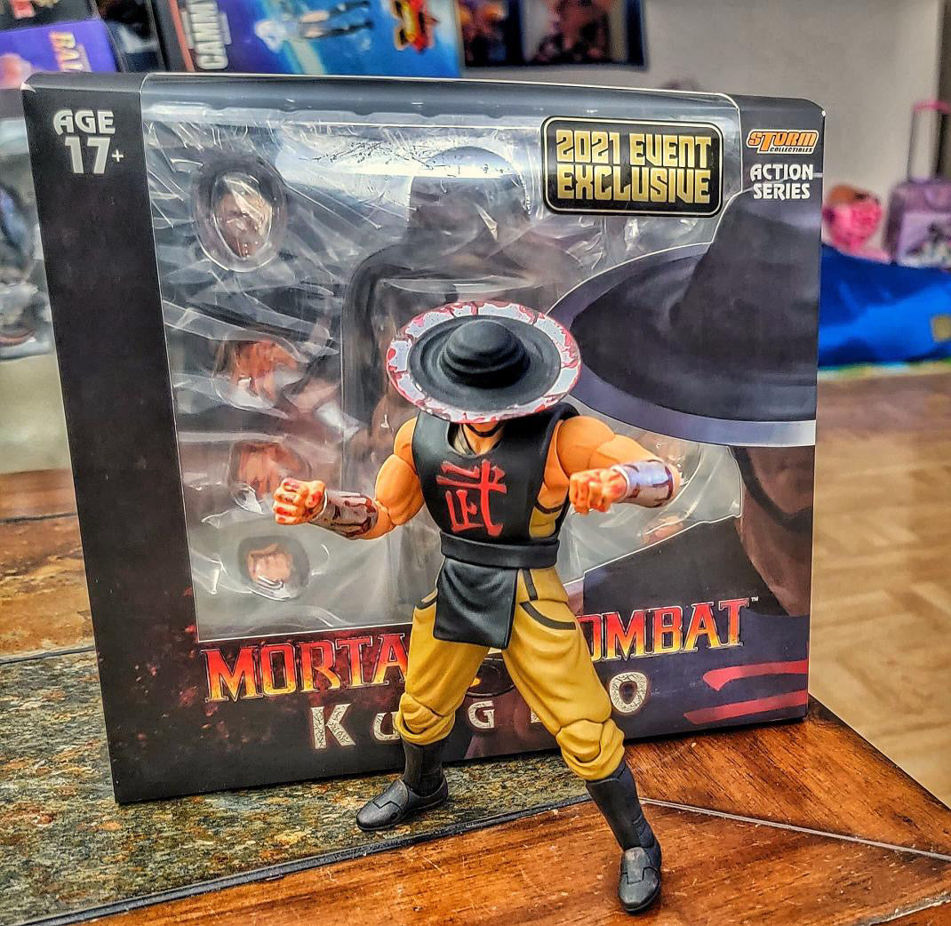 Kung Lao Bloody Version (Mortal Kombat, Storm Collectibles) Open Box Complete product image 8, provided for visual reference
