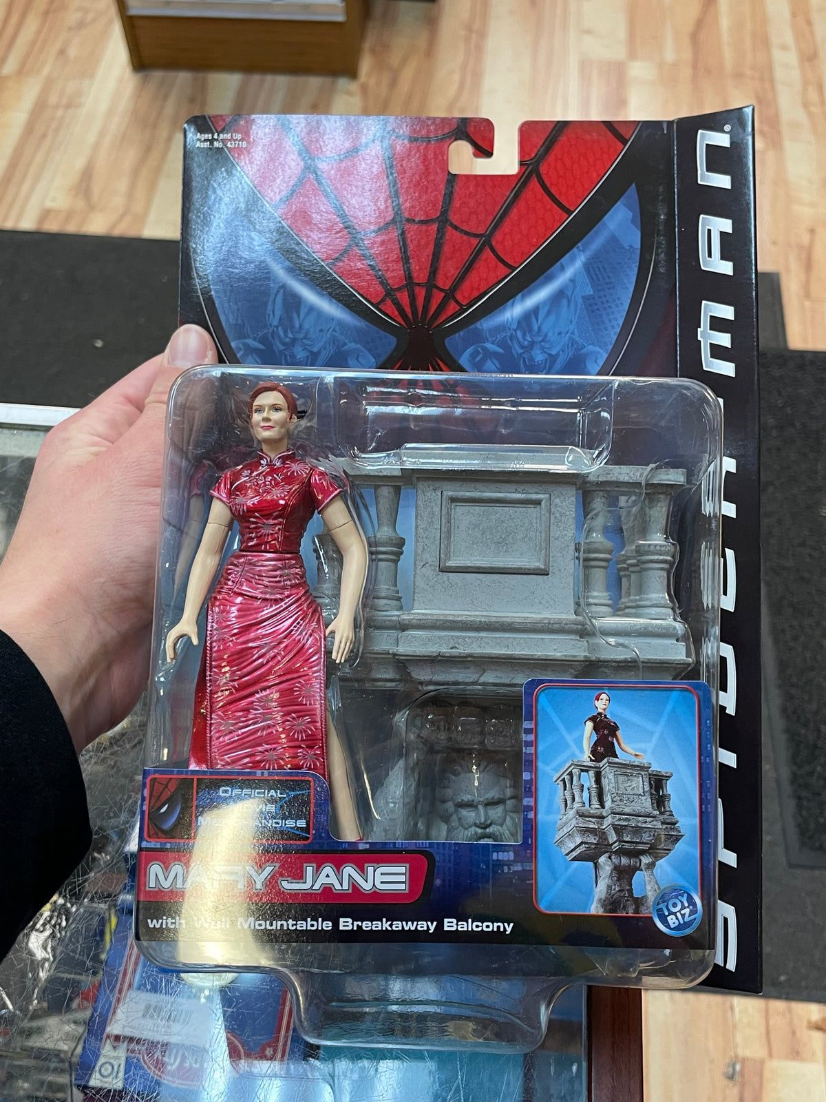 Mary Jane With Wall Mountable Breakaway Balcony Series 2 (Vintage Spider-Man, Toy Biz) SEALED product image 4, provided for