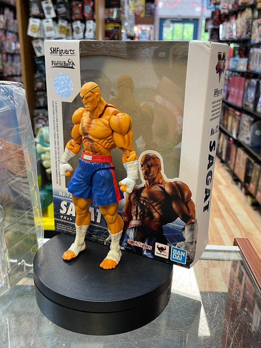 Sagat No.12 (Street Fighter, Bandai SH Figuarts) COMPLETE product image 3, provided for visual reference and product detail