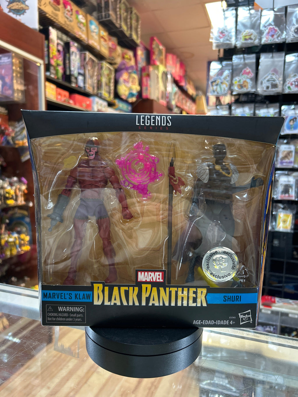 Klaw & Shuri (Marvel Legends, Hasbro) *SEALED* product image 1, provided for visual reference and product detail review