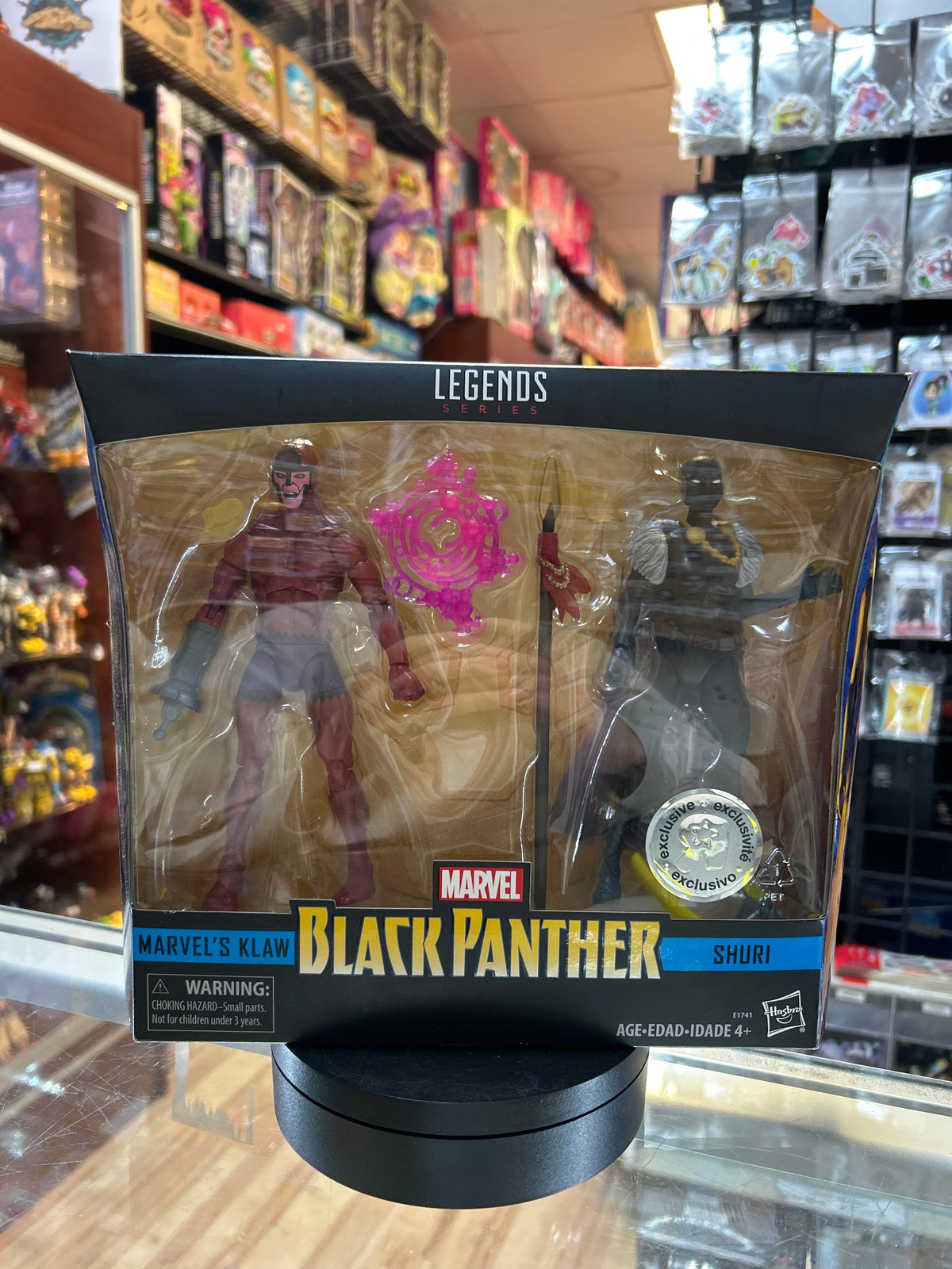 Klaw & Shuri (Marvel Legends, Hasbro) *SEALED* product image 1, provided for visual reference and product detail review