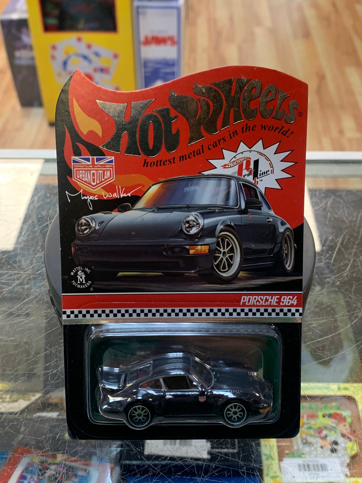 Porsche 964 Black RLC (Hot Wheels Red Line Club, Mattel) SEALED product image 1, provided for visual reference and product