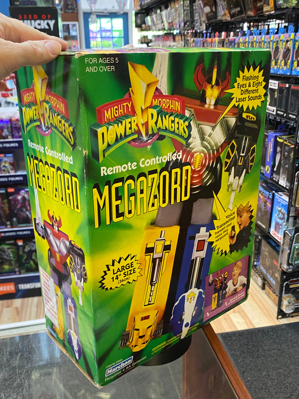 Remote Controlled Megazord (Vintage MMPR Power Rangers, Bandai) SEALED product image 8, provided for visual reference and