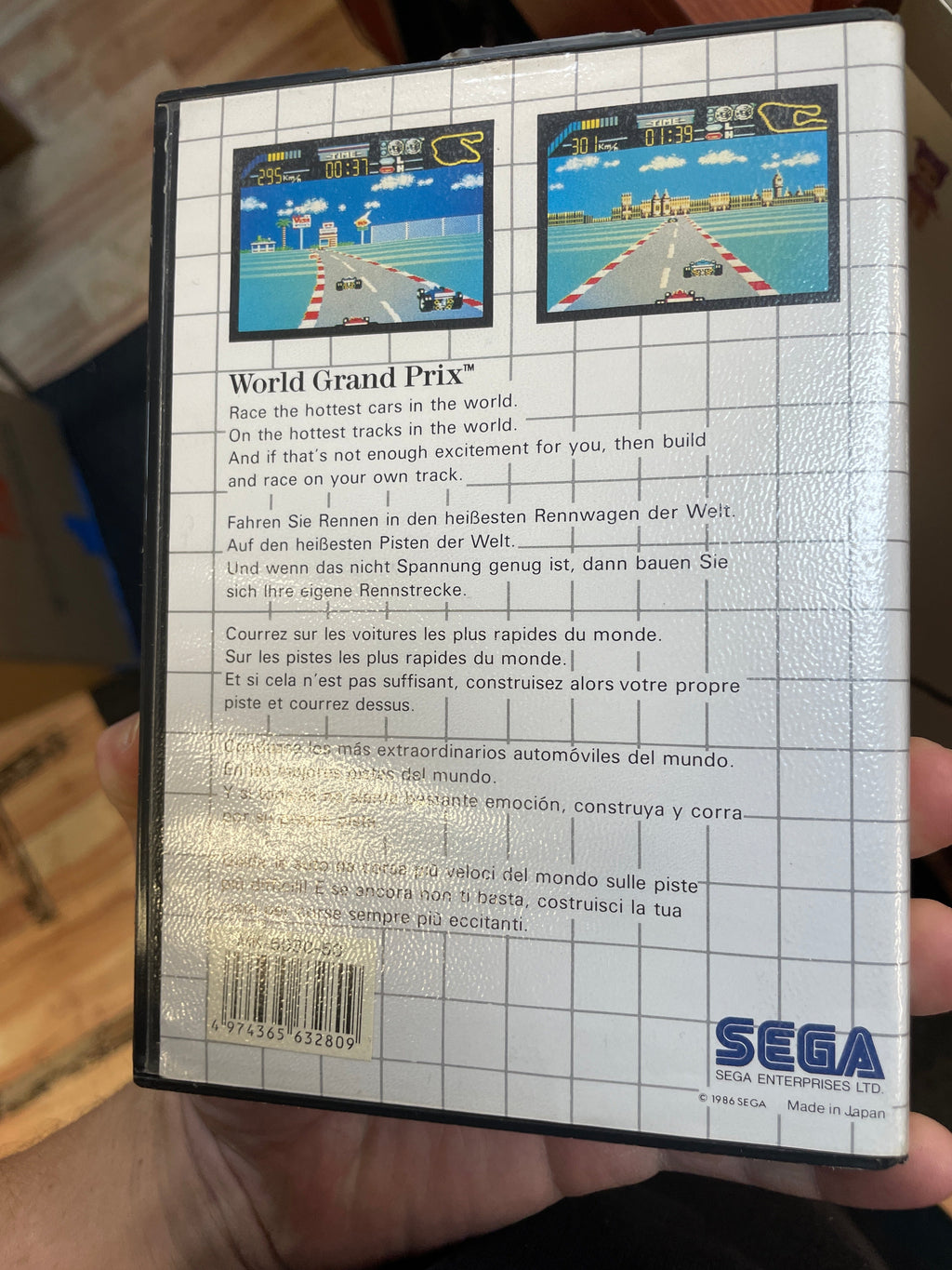 World Grand Prix (SEGA Master System SMS, Video Games) **COMPLETE** product image 9, provided for visual reference and