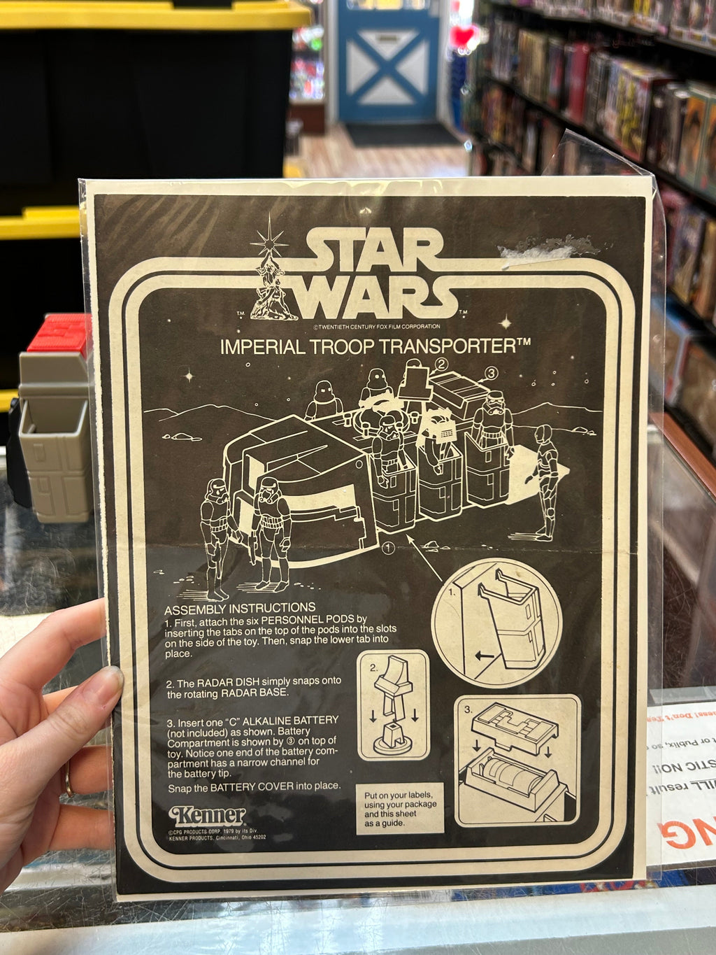 Imperial Troop Transport with Instructions (Vintage Star Wars, Kenner) COMPLETE product image 19, provided for visual