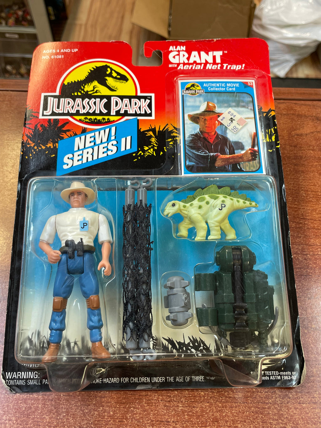 Alan Grant (Vintage Jurassic Park, Kenner) ** SEALED** product image 5, provided for visual reference and product detail