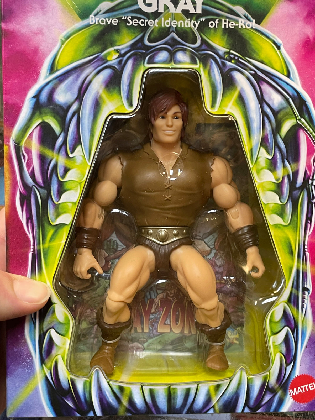Gray (MOTU Origins, Mattel) **SEALED** product image 4, provided for visual reference and product detail review