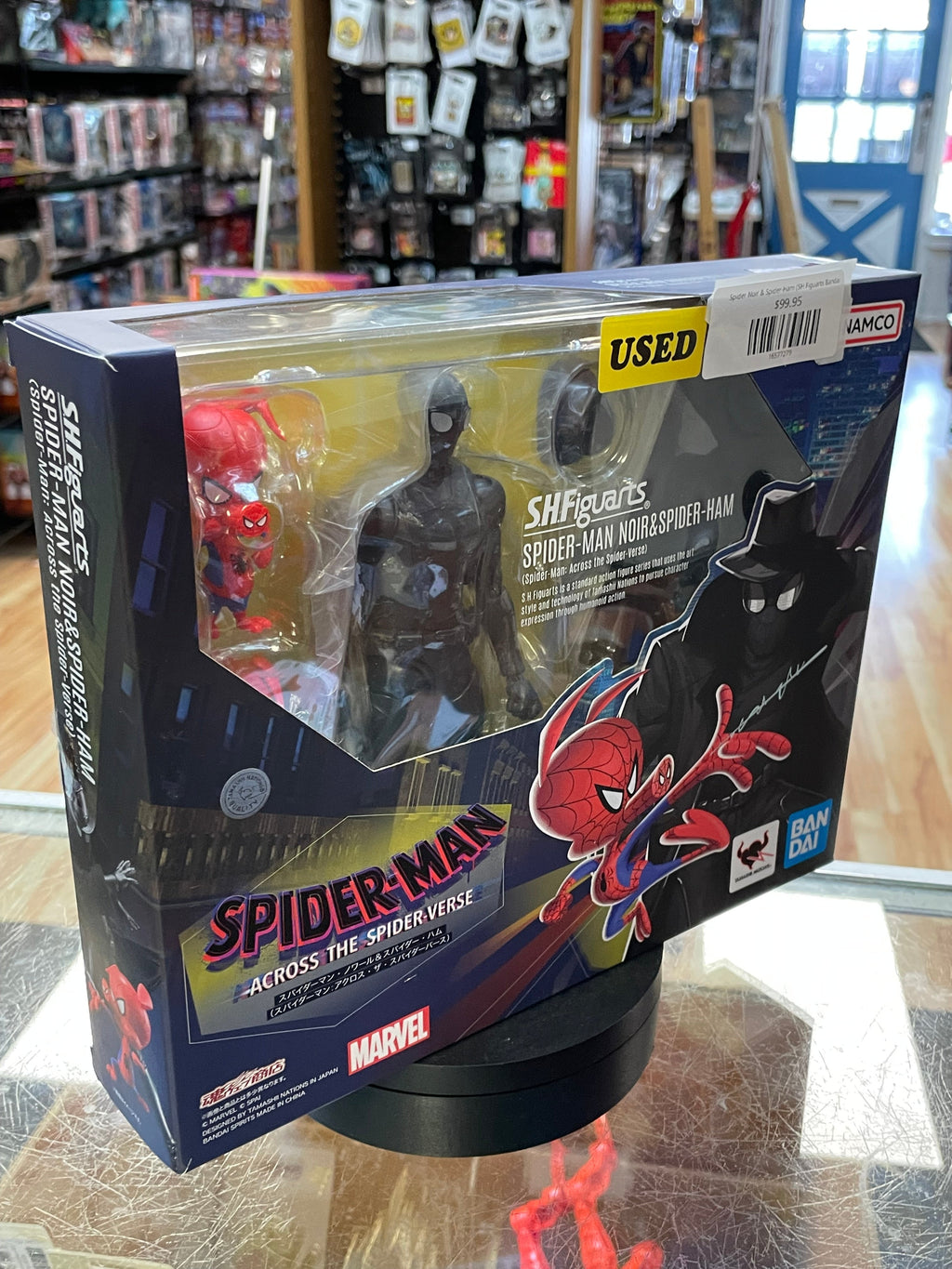 Spider Noir & Spider-Ham (SH Figuarts Bandai, Across the Spider-Verse) *COMPLETE* product image 15, provided for visual