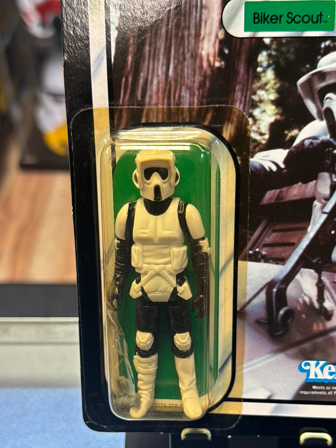 Biker Scout 77A ROTJ 1723 (Vintage Star Wars, Kenner) SEALED product image 5, provided for visual reference and product