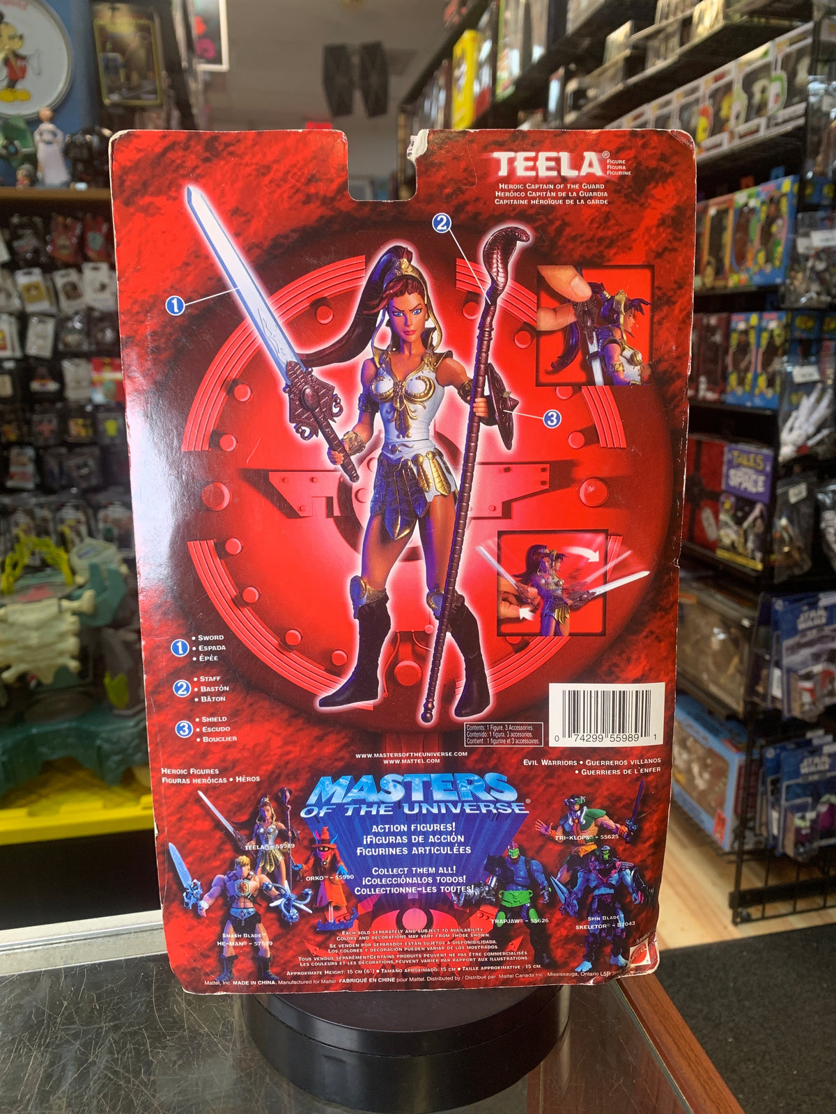 Teela (MOTU 200x, Mattel) **COMPLETE* product image 4, provided for visual reference and product detail review