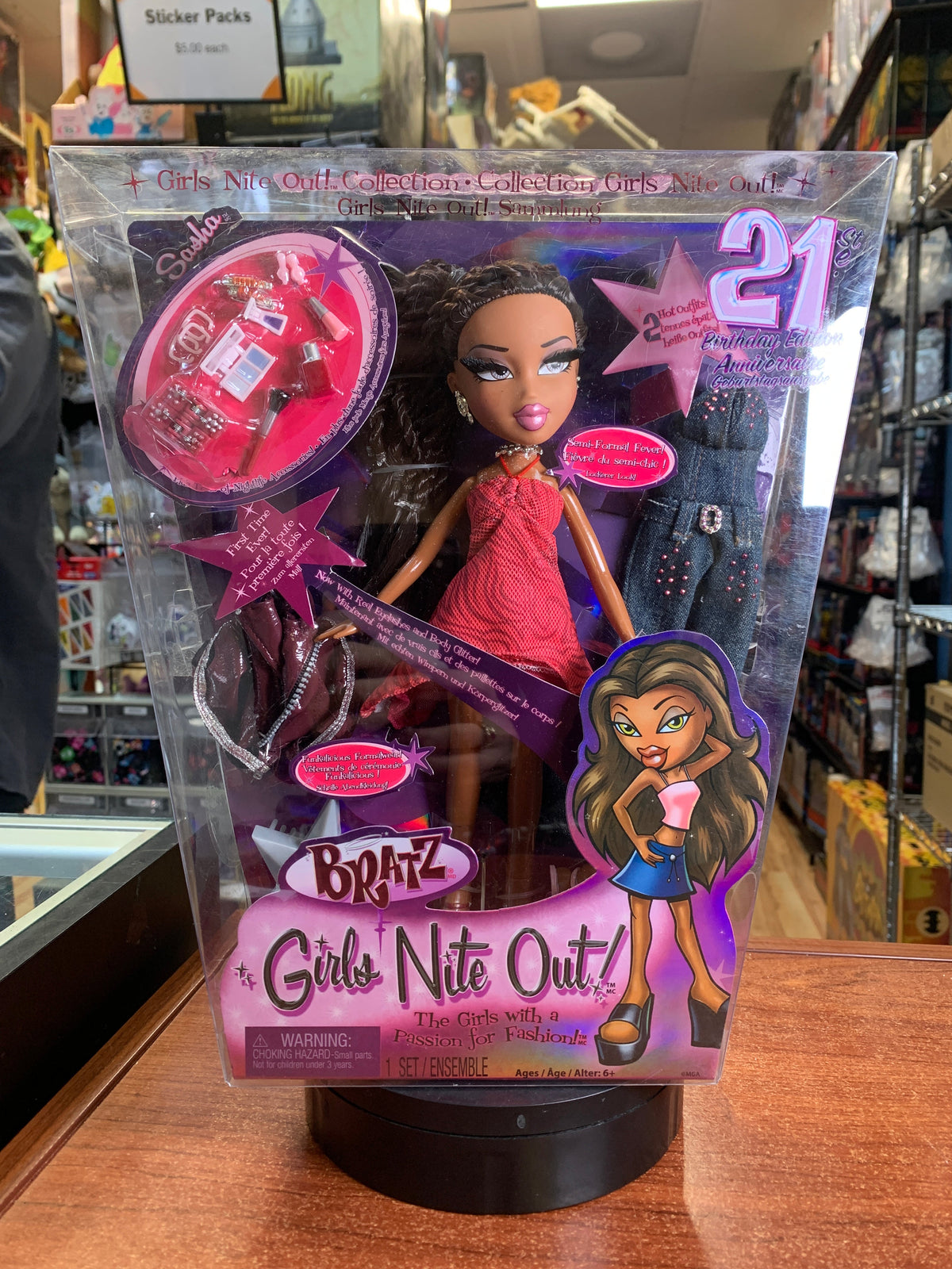 Sasha Girls Night Out 21st Birthday (Bratz, MGA Entertainment) NEW product image 1, provided for visual reference and