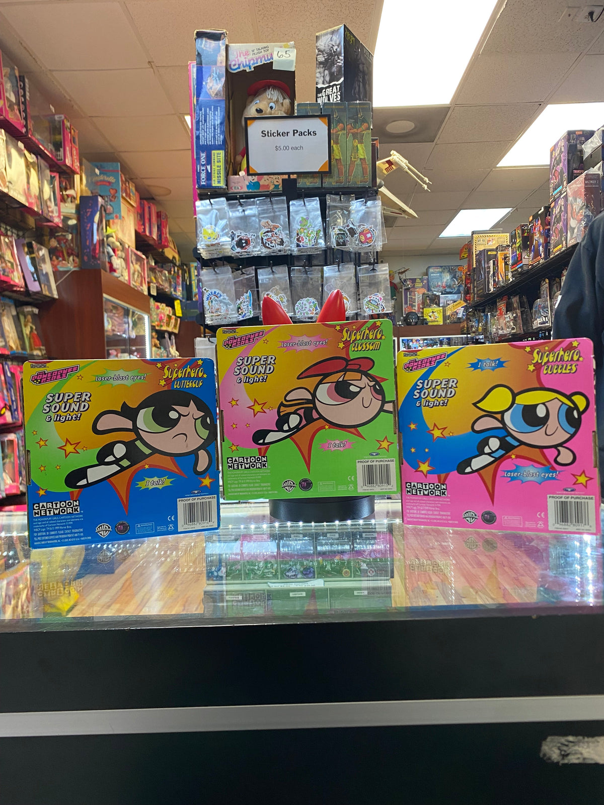 Super Sound & Lights Bubbles Blossom Buttercup (Power Puff Girls, Trendmasters) NEW product image 6, provided for visual