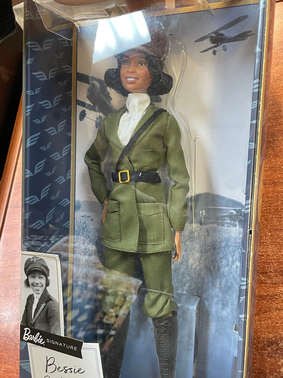 Inspiring Bessie Coleman HJX37 (Vintage Barbie, Mattel) SEALED product image 10, provided for visual reference and product