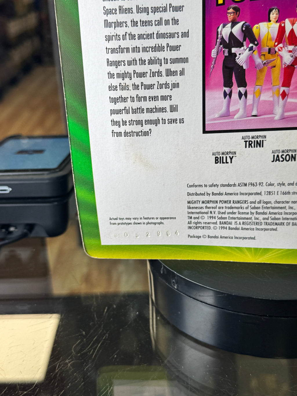 Invenusable Fly Trap (Vintage MMPR Power Rangers, Bandai) SEALED product image 11, provided for visual reference and product