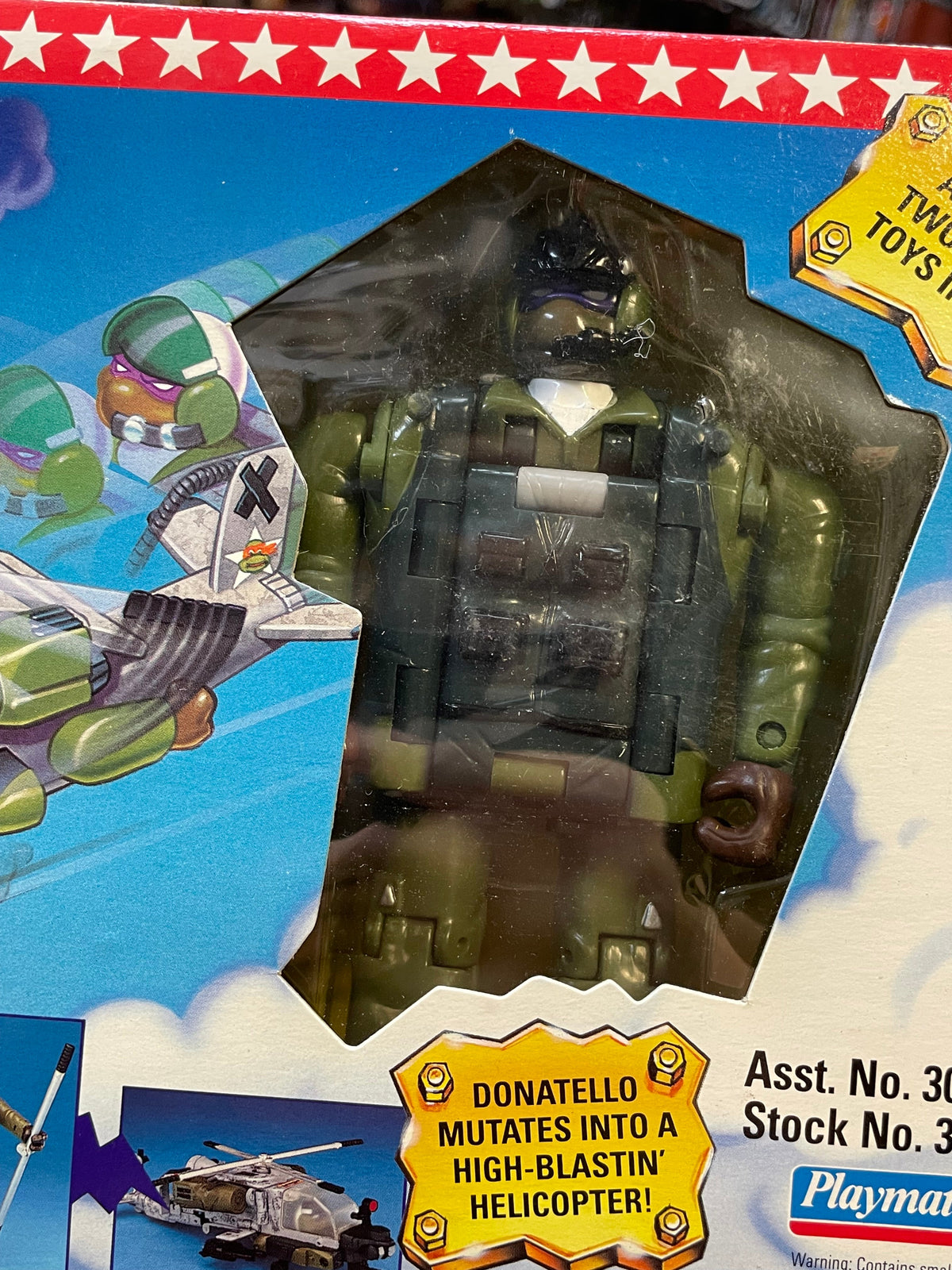 Air Force Mutation Donatello (Vintage Teenage Ninja Turtles Mighty Mutations, TMNT Playmates) SEALED product image 14,