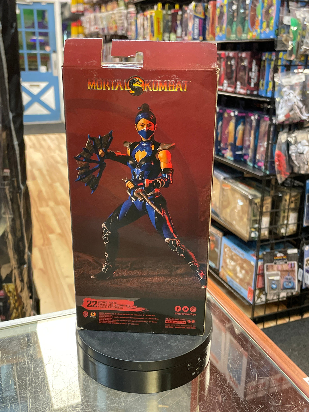 Kitana -Edenian Blue- (Mortal Kombat, McFarlane Toys) **SEALED** product image 2, provided for visual reference and product