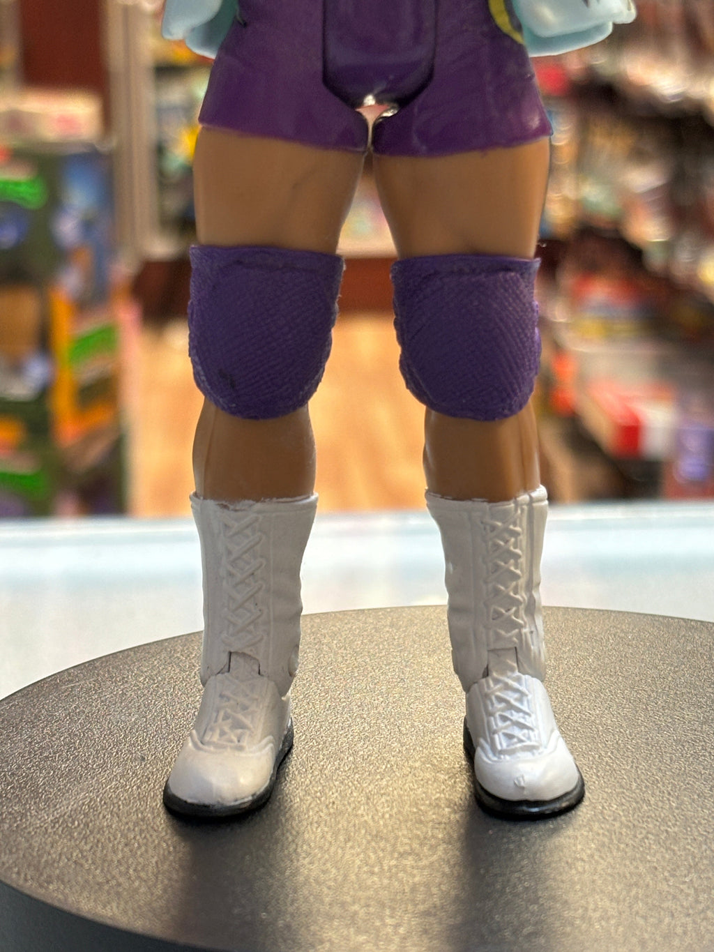 Carlito Purple Trunks & Flocked Hair (WWE Ruthless Aggression, Jakks Pacific) product image 4, provided for visual reference