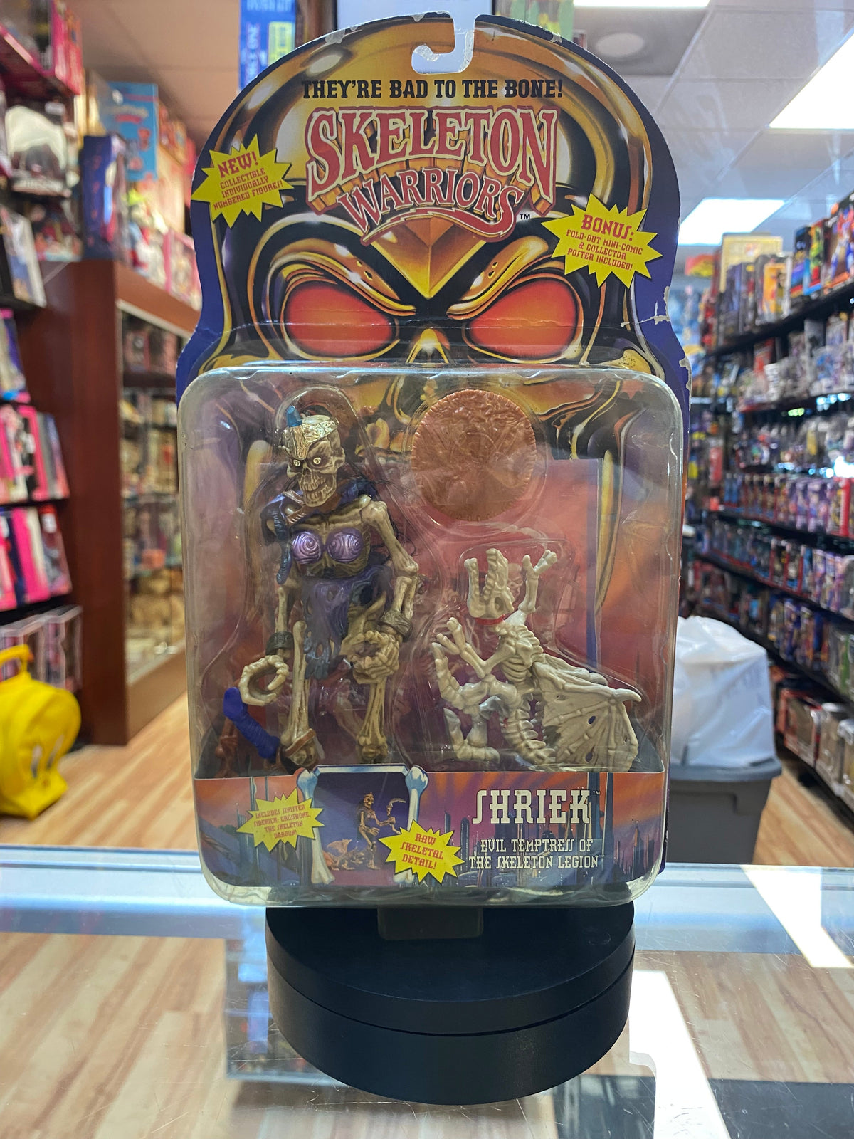 Evil Temptress Shriek (Vintage Skeleton Warriors, Playmates) SEALED product image 1, provided for visual reference and