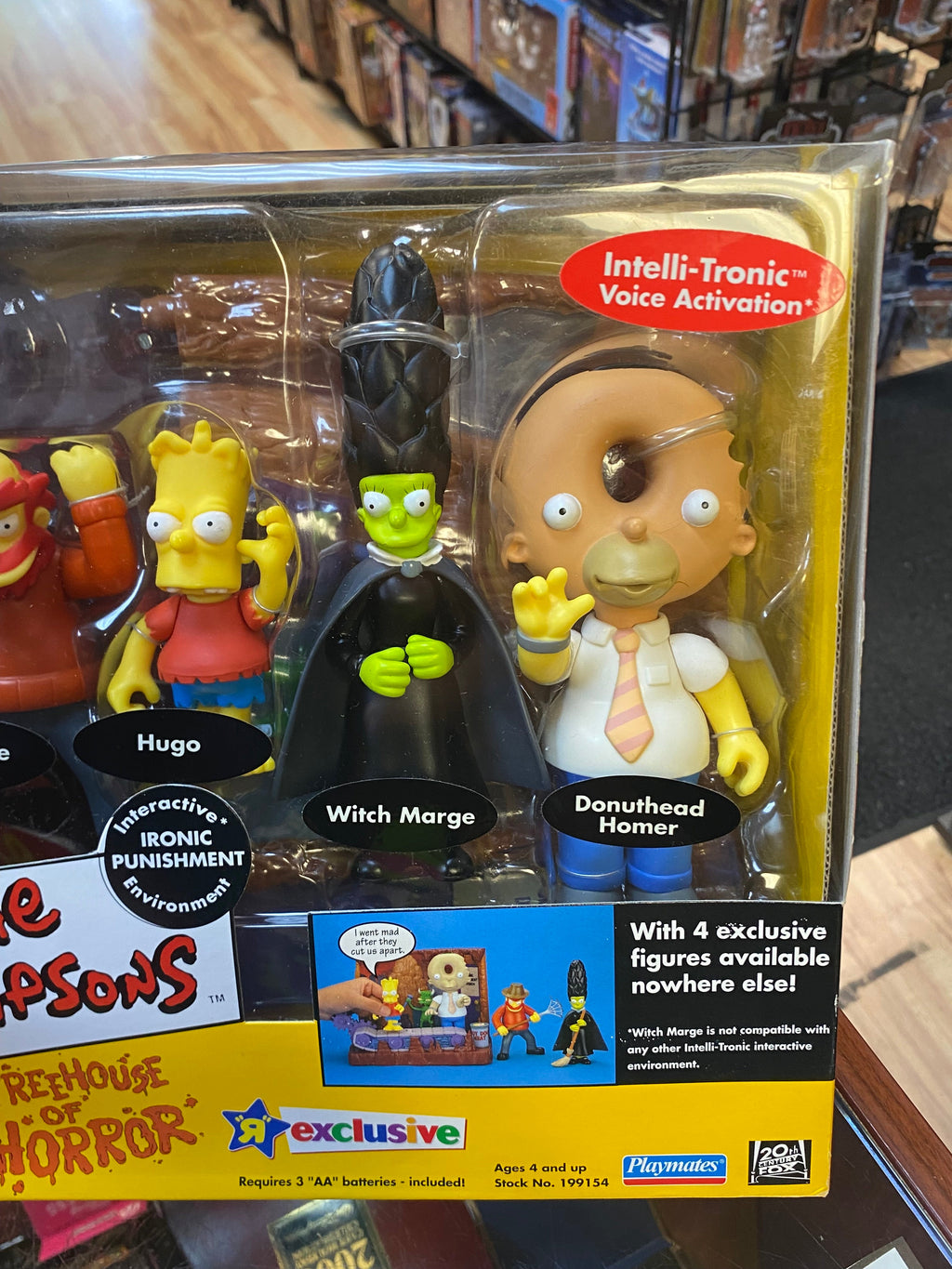 Treehouse of Horror Ironic Punishment (Vintage Simpsons, Playmates) SEALED product image 6, provided for visual reference