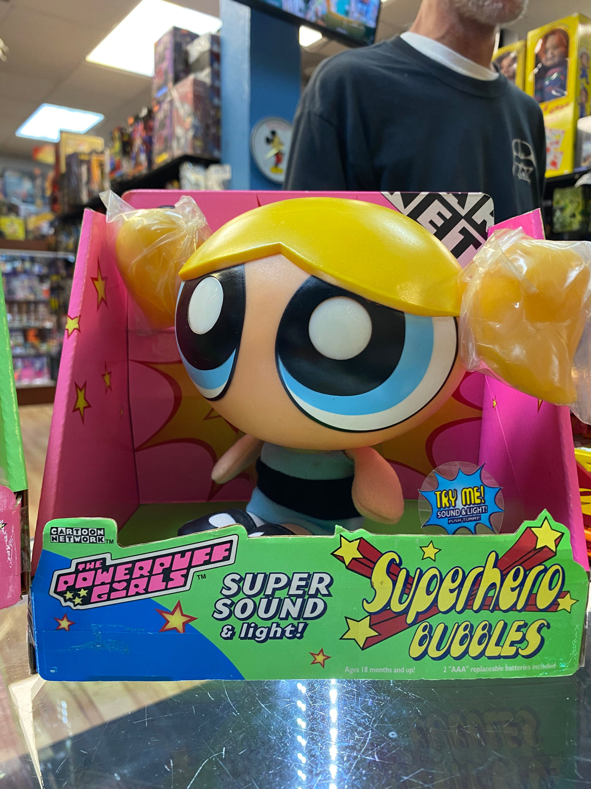 Super Sound & Lights Bubbles Blossom Buttercup (Power Puff Girls, Trendmasters) NEW product image 4, provided for visual