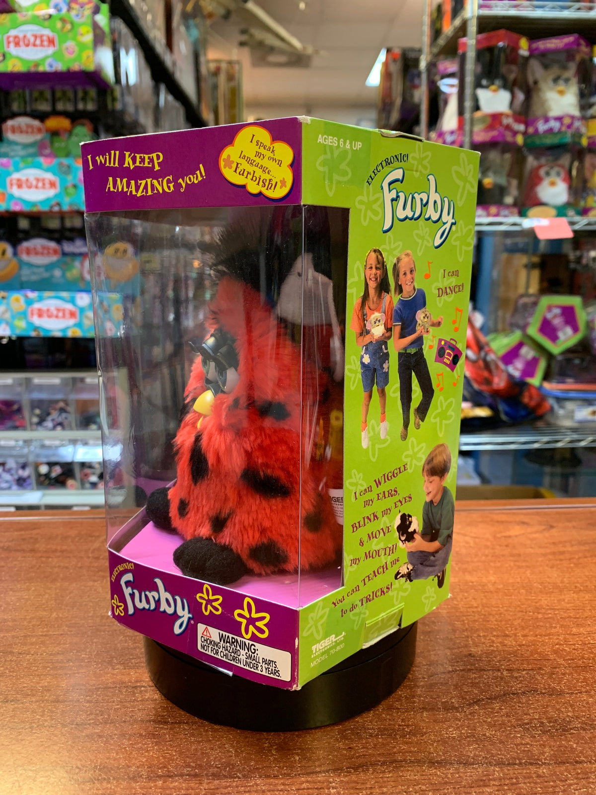 LadyBug Furby EYE ERROR (Vintage Furby, Tiger Electronics) SEALED product image 5, provided for visual reference and product
