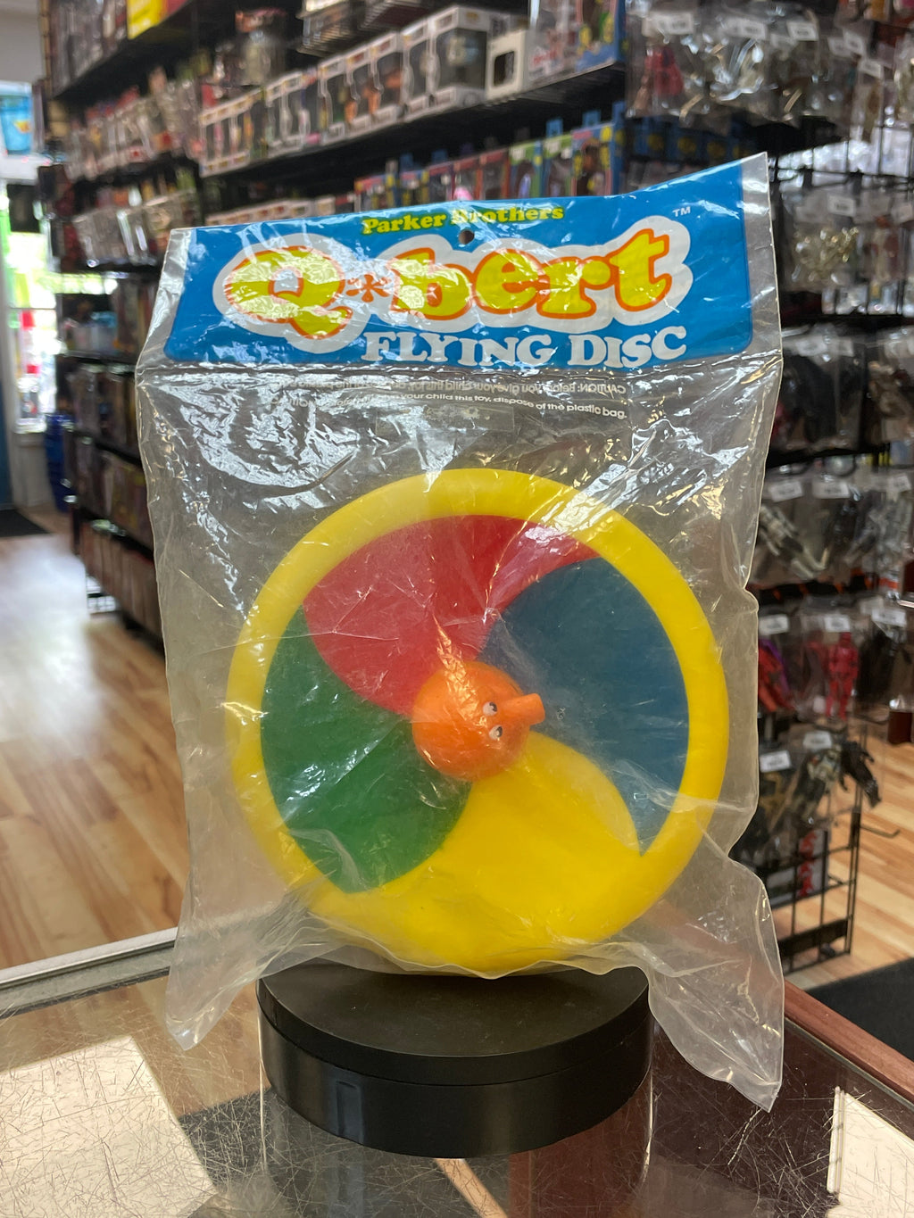 Q*Bert Flying Disc (Vintage Nintendo Atari, Parker Brothers) **SEALED** product image 1, provided for visual reference and