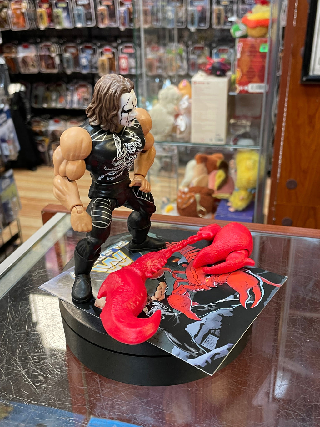 Sting as Clawful (WWE MOTU, Mattel) **COMPLETE** product image 3, provided for visual reference and product detail review