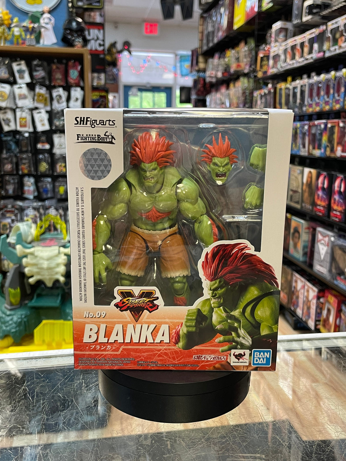 Blanka No.09 (Street Fighter, Bandai SH Figuarts) SEALED product image 1, provided for visual reference and product detail