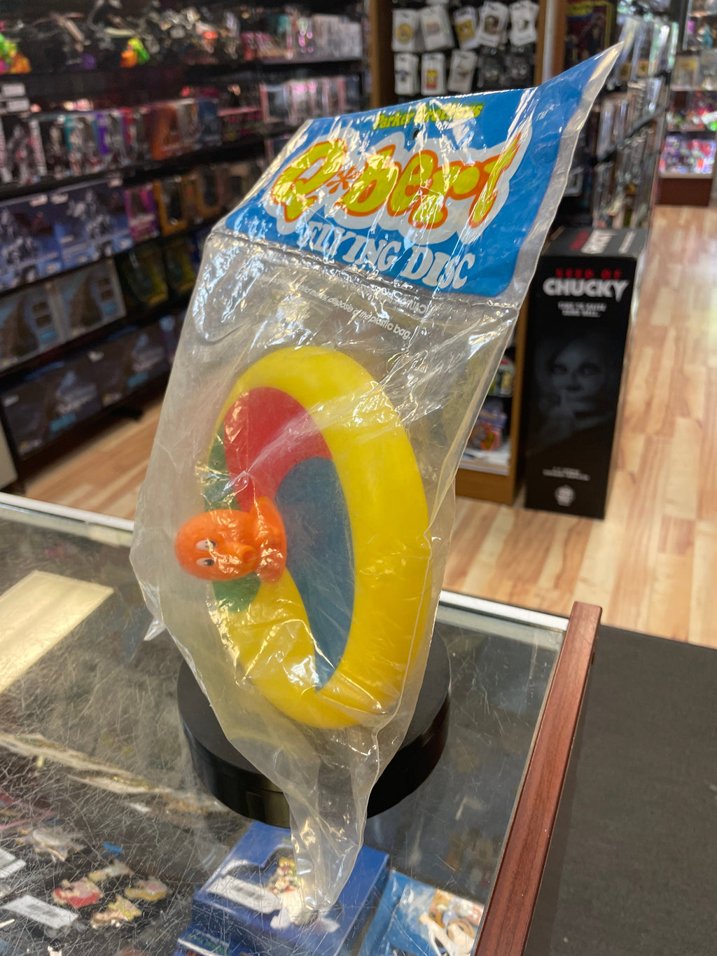 Q*Bert Flying Disc (Vintage Nintendo Atari, Parker Brothers) **SEALED** product image 2, provided for visual reference and