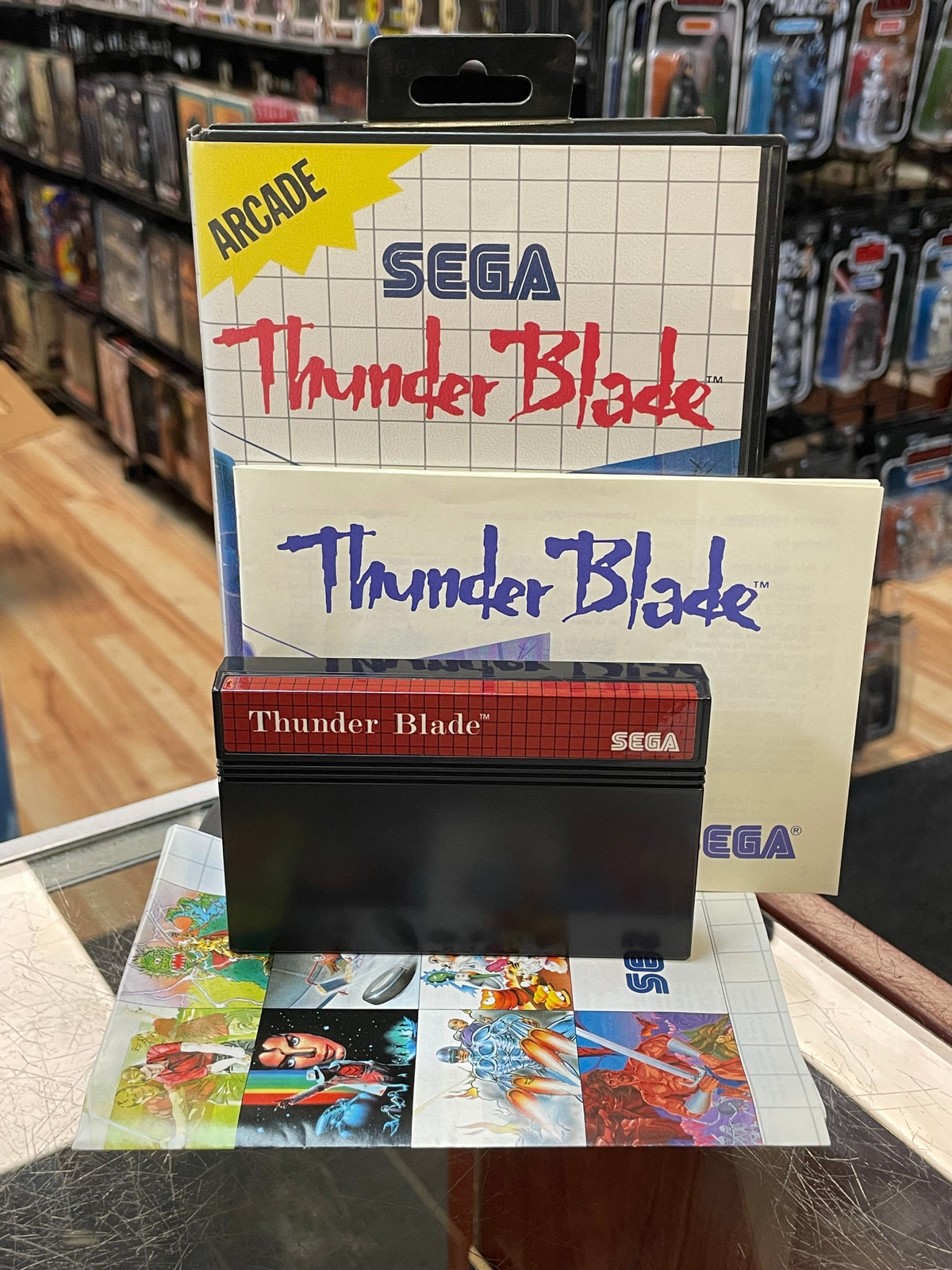 Thunder Blade (SEGA Master System SMS, Video Games) **COMPLETE** product image 2, provided for visual reference and product