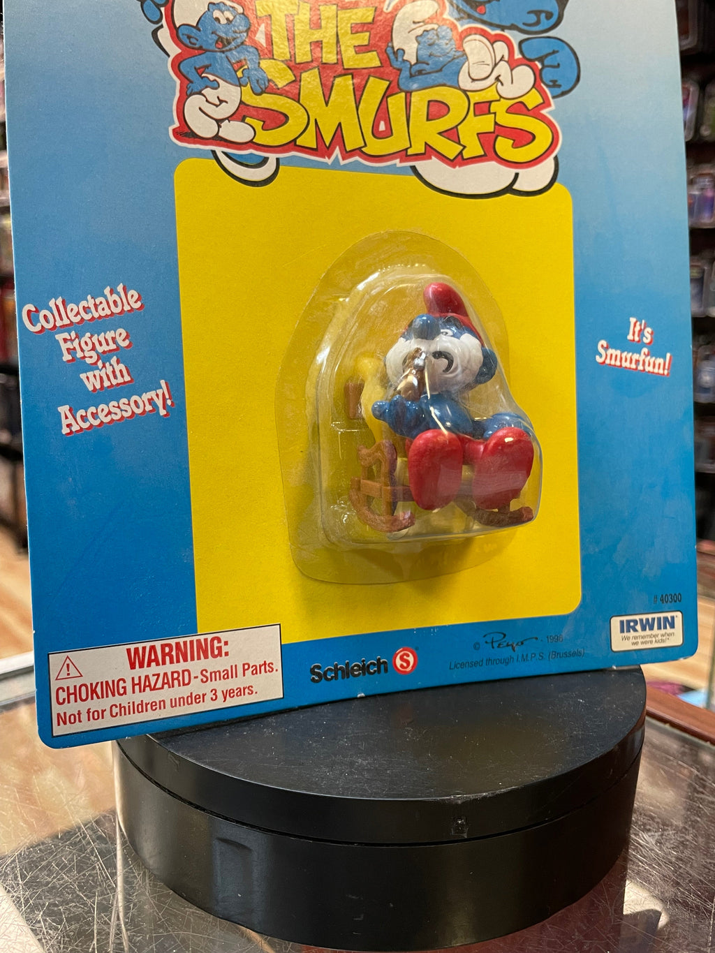 Papa Smurf (Vintage Smurfs, Schleich Peyo) **SEALED** product image 5, provided for visual reference and product detail