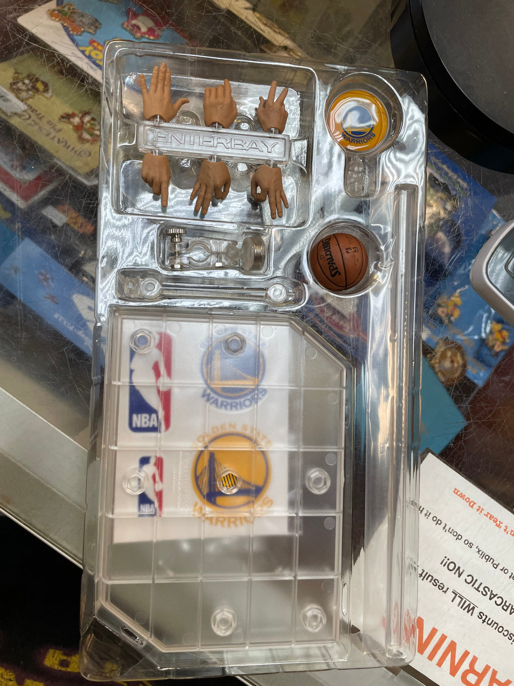 Stephen Curry Golden State Warriors 1/9 Scale (NBA Motion Masterpiece, Enterbay) **COMPLETE** product image 9, provided for