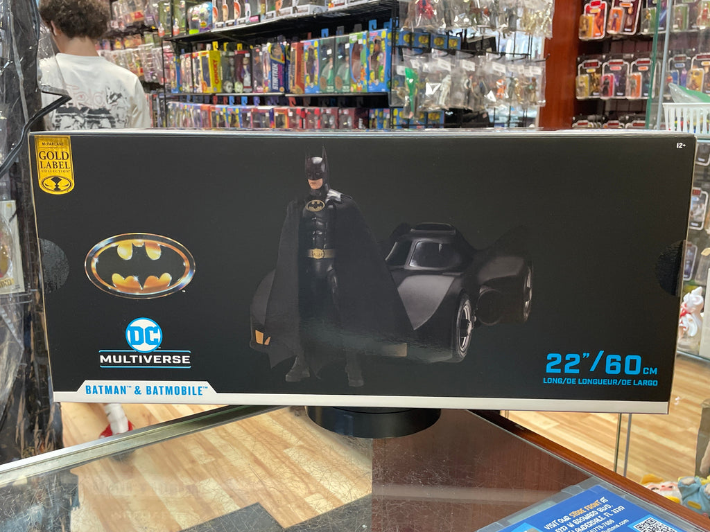 Batmobile '89 -Gold Label- (DC Multiverse, McFarlane Toys) **SEALED** product image 1, provided for visual reference and
