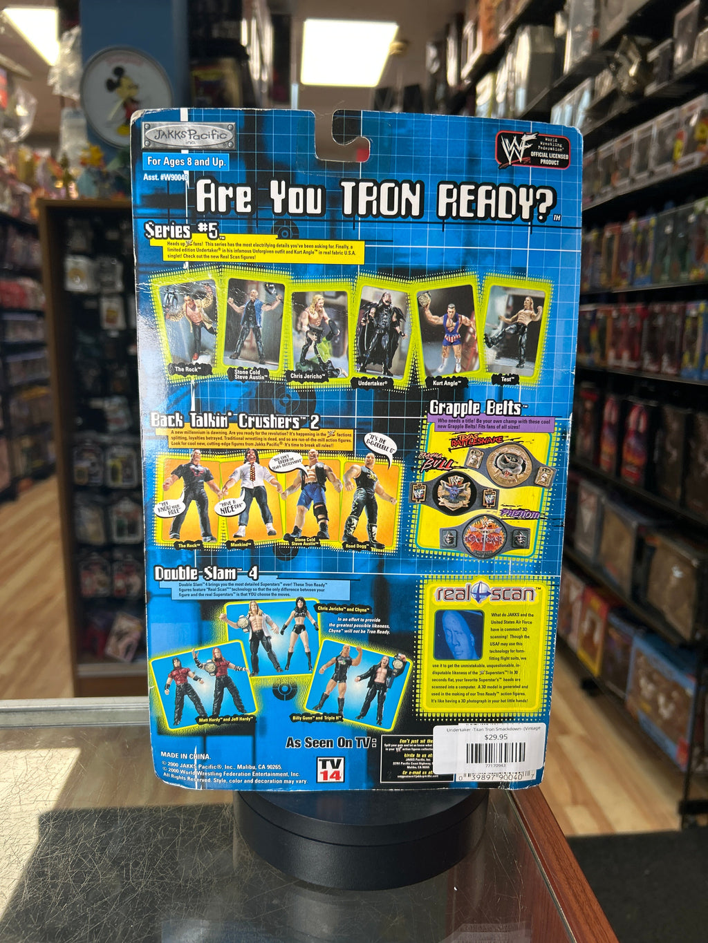 Undertaker -Titan Tron Smackdown- (Vintage WWE, Jakks) **SEALED** product image 4, provided for visual reference and product