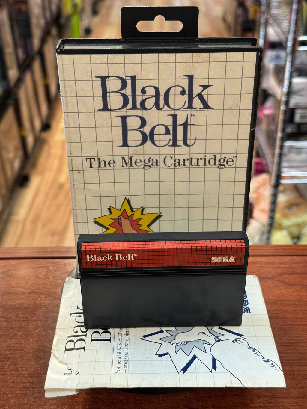 Black Belt with Box & Manual (Vintage Sega Master System, Video Game) product image 1, provided for visual reference and