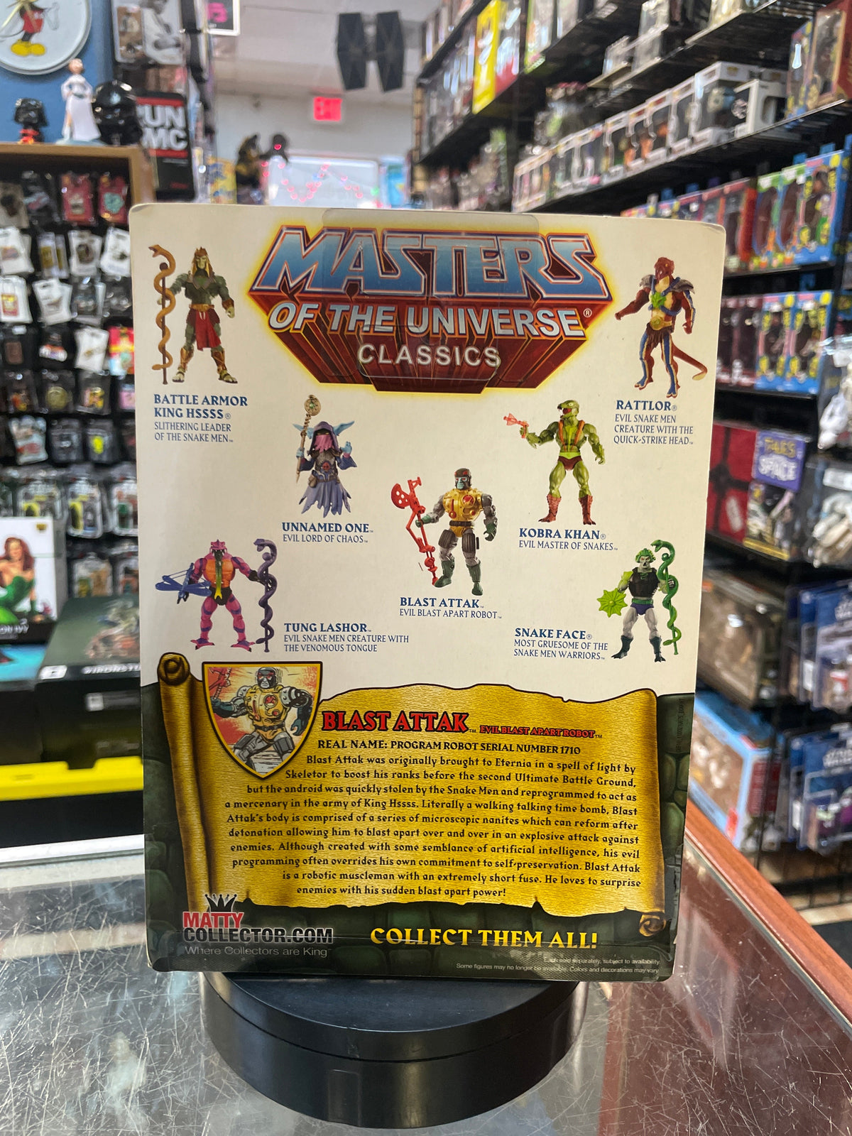 Blast Attak (MOTU Classics, Masters Of The Universe, Mattel) **SEALED** product image 3, provided for visual reference and