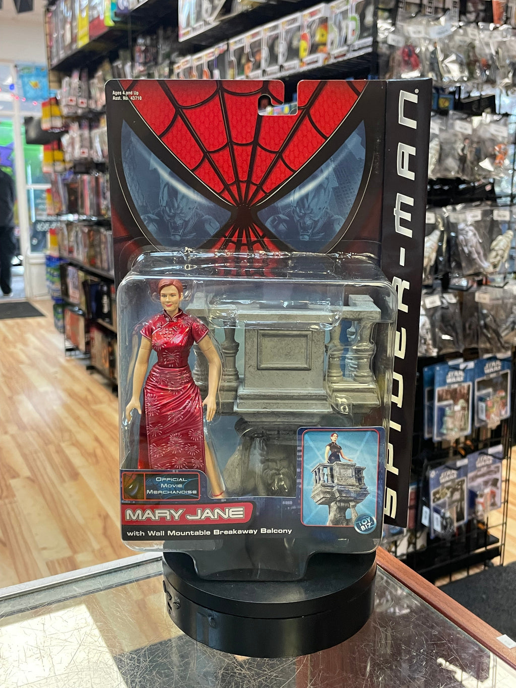 Mary Jane With Wall Mountable Breakaway Balcony Series 2 (Vintage Spider-Man, Toy Biz) SEALED product image 1, provided for