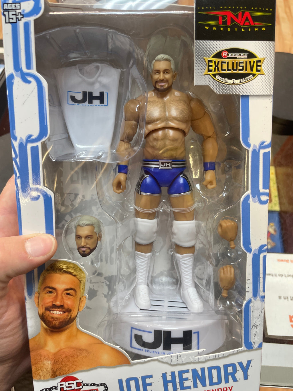 Joe Hendry "I Believe" Edition (TNA, Ringside Collectibles) SEALED product image 5, provided for visual reference and