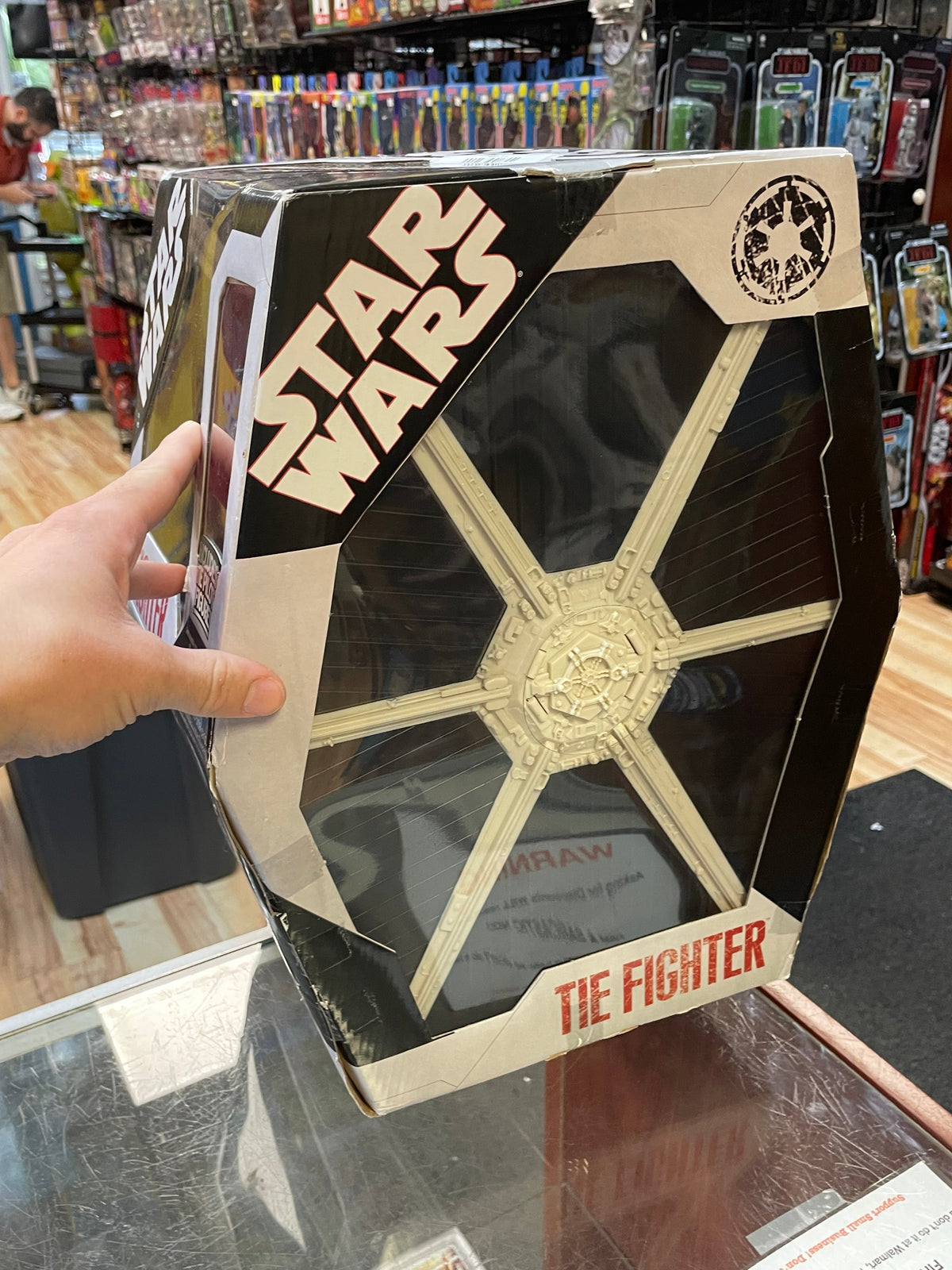 White Tie Fighter with Tie Pilot TRU Exclusive (Star Wars, Hasbro) **SEALED** product image 8, provided for visual reference