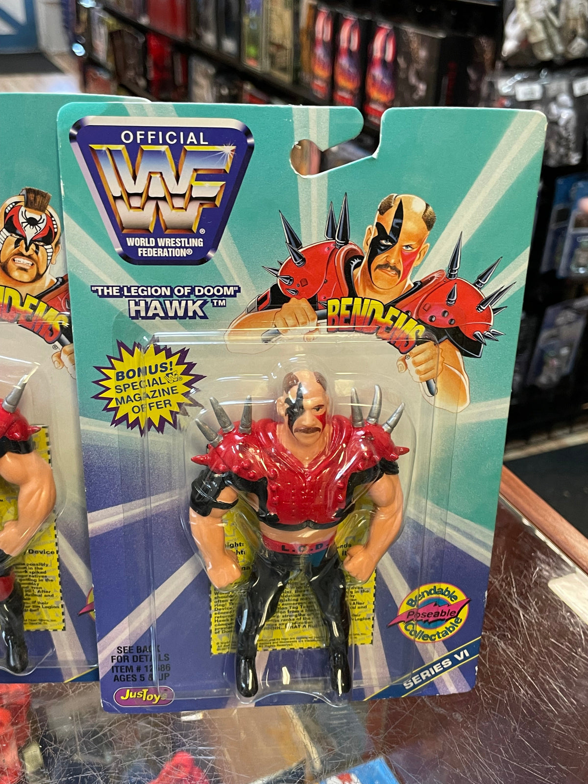 Legion Of Doom (Vintage WWF, JusToys) **SEALED** product image 2, provided for visual reference and product detail review