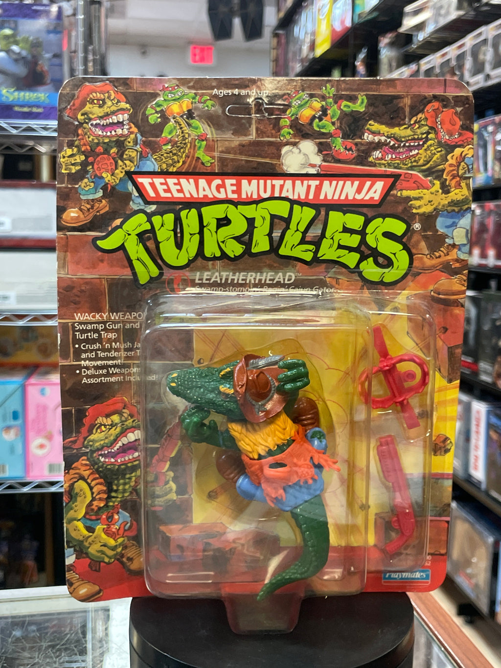 Leatherhead -19 Back- (Vintage TMNT Ninja Turtles, Playmates) **SEALED** product image 1, provided for visual reference and