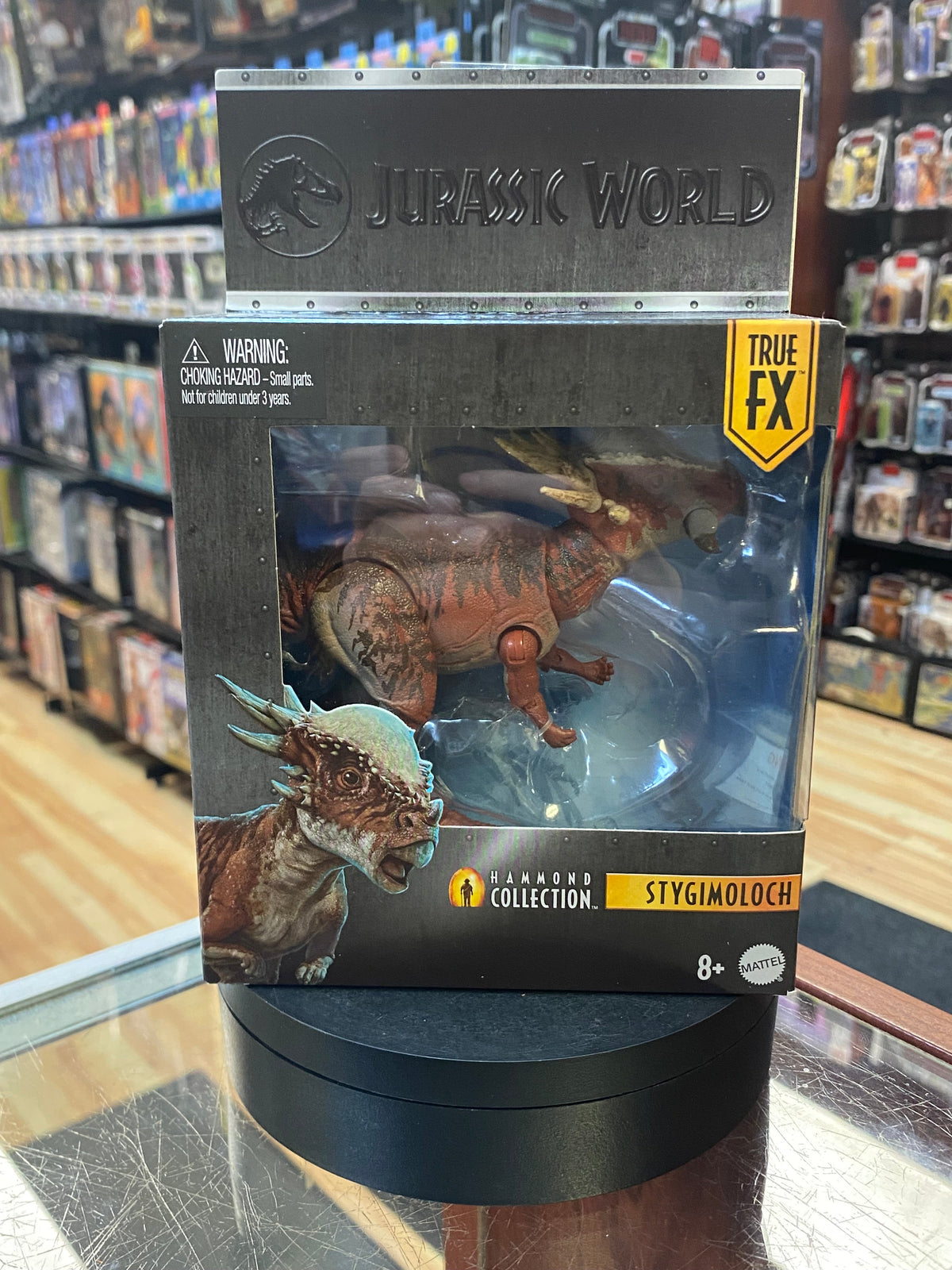 Stygimoloch (Jurassic Park Hammond Collection, Mattel) SEALED product image 1, provided for visual reference and product