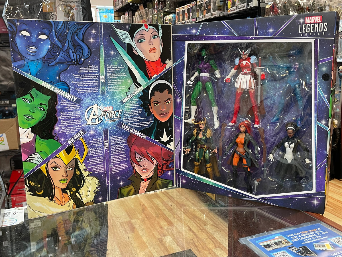 A-Force Heroines 6 Pack (Marvel Legends, Hasbro) *SEALED* product image 1, provided for visual reference and product detail
