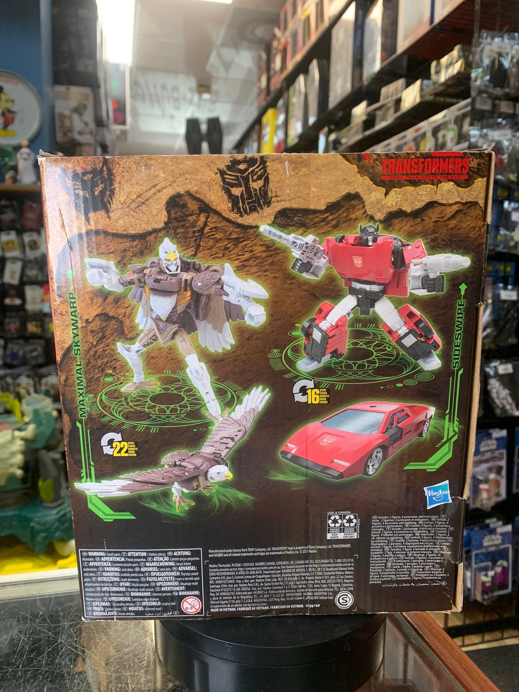 Sideswipe & Skywarp -Deluxe Class- (Transformers WFC Kingdom, Hasbro) **SEALED** product image 5, provided for visual