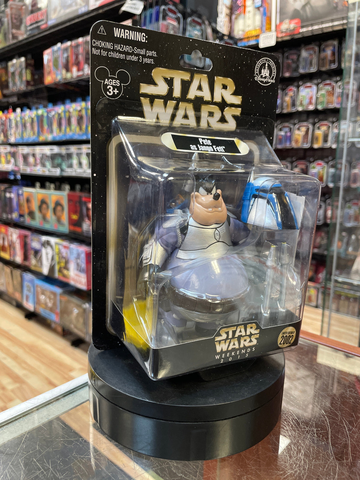 Bad Pete as Jango Fett (Star Wars Star Tours, Disney) **SEALED** product image 2, provided for visual reference and product