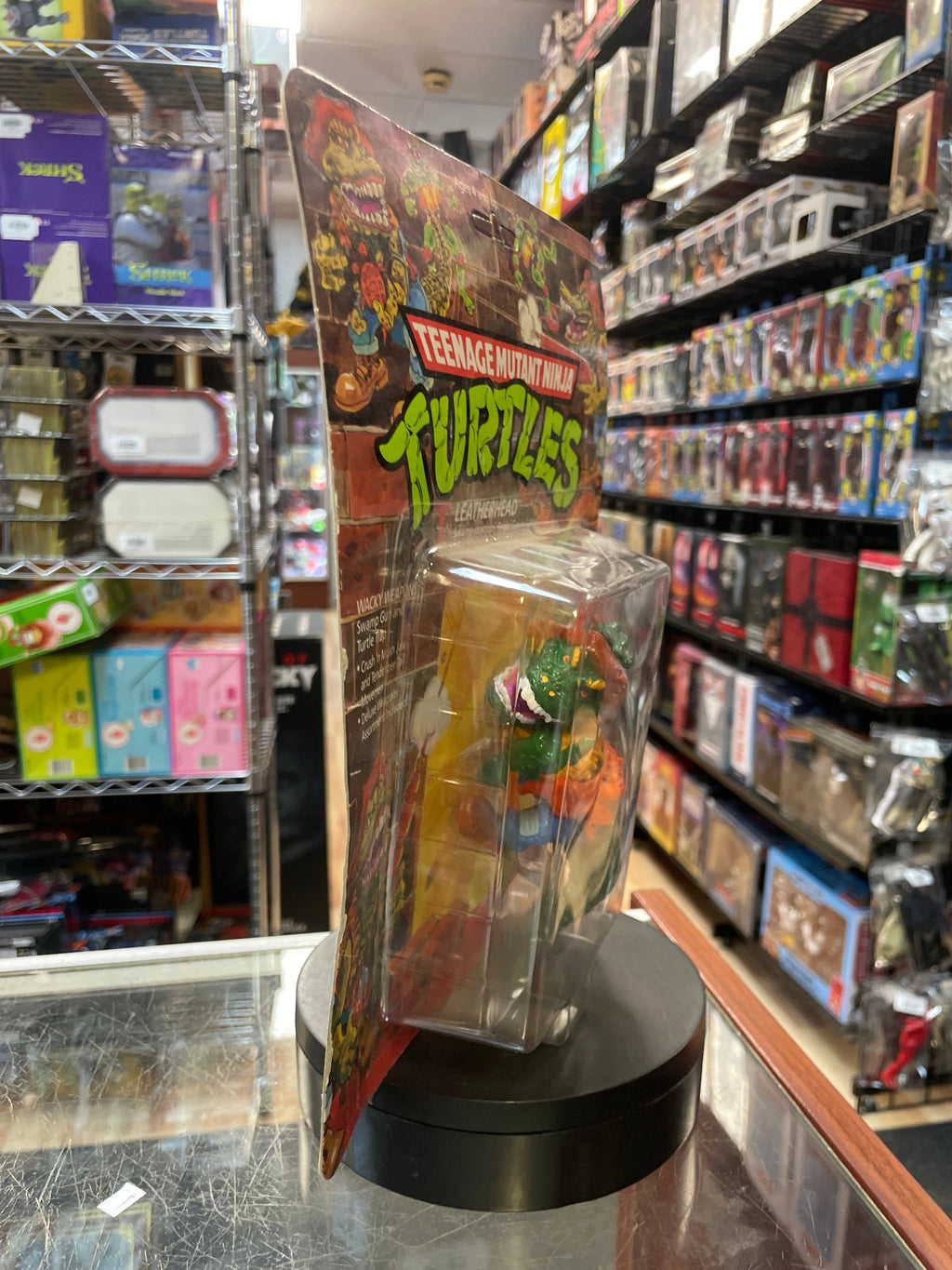 Leatherhead -19 Back- (Vintage TMNT Ninja Turtles, Playmates) **SEALED** product image 2, provided for visual reference and