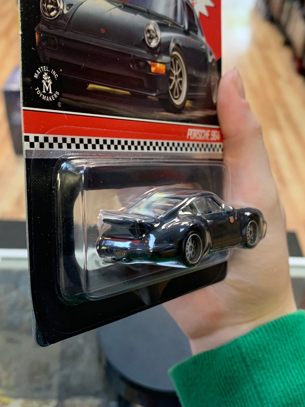 Porsche 964 Black RLC (Hot Wheels Red Line Club, Mattel) SEALED product image 3, provided for visual reference and product